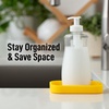 image:imageZulay Kitchen Small Silicone Sponge Holder 49x33  SpaceSaving Sink Organizer Tray for Sponge Soap Brush amp More  Compact NonSlip Dish for Kitchen amp Bathroom BlackYellow Small