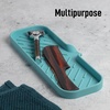 image:imageZulay Kitchen Small Silicone Sponge Holder 49x33  SpaceSaving Sink Organizer Tray for Sponge Soap Brush amp More  Compact NonSlip Dish for Kitchen amp Bathroom BlackAqua Sky Large