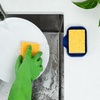 image:imageZulay Kitchen Small Silicone Sponge Holder 49x33  SpaceSaving Sink Organizer Tray for Sponge Soap Brush amp More  Compact NonSlip Dish for Kitchen amp Bathroom BlackDark Blue Small