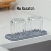 image:imageZulay Kitchen Small Silicone Sponge Holder 49x33  SpaceSaving Sink Organizer Tray for Sponge Soap Brush amp More  Compact NonSlip Dish for Kitchen amp Bathroom BlackGrey Medium