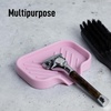 image:imageZulay Kitchen Small Silicone Sponge Holder 49x33  SpaceSaving Sink Organizer Tray for Sponge Soap Brush amp More  Compact NonSlip Dish for Kitchen amp Bathroom BlackPink Small