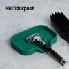 image:imageZulay Kitchen Small Silicone Sponge Holder 49x33  SpaceSaving Sink Organizer Tray for Sponge Soap Brush amp More  Compact NonSlip Dish for Kitchen amp Bathroom BlackPine Green Small