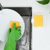 image:imageZulay Kitchen Small Silicone Sponge Holder 49x33  SpaceSaving Sink Organizer Tray for Sponge Soap Brush amp More  Compact NonSlip Dish for Kitchen amp Bathroom BlackWhite Small