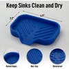 image:imageZulay Kitchen Small Silicone Sponge Holder 49x33  SpaceSaving Sink Organizer Tray for Sponge Soap Brush amp More  Compact NonSlip Dish for Kitchen amp Bathroom BlackTurkish Sea Small