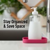 image:imageZulay Kitchen Small Silicone Sponge Holder 49x33  SpaceSaving Sink Organizer Tray for Sponge Soap Brush amp More  Compact NonSlip Dish for Kitchen amp Bathroom BlackHoneysuckle Small