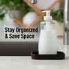 image:imageZulay Kitchen Small Silicone Sponge Holder 49x33  SpaceSaving Sink Organizer Tray for Sponge Soap Brush amp More  Compact NonSlip Dish for Kitchen amp Bathroom BlackChocolate Small