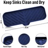 image:imageZulay Kitchen Small Silicone Sponge Holder 49x33  SpaceSaving Sink Organizer Tray for Sponge Soap Brush amp More  Compact NonSlip Dish for Kitchen amp Bathroom BlackDark Blue Large