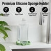 image:imageZulay Kitchen Small Silicone Sponge Holder 49x33  SpaceSaving Sink Organizer Tray for Sponge Soap Brush amp More  Compact NonSlip Dish for Kitchen amp Bathroom BlackJade Green Small