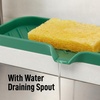 image:imageZulay Kitchen Small Silicone Sponge Holder 49x33  SpaceSaving Sink Organizer Tray for Sponge Soap Brush amp More  Compact NonSlip Dish for Kitchen amp Bathroom BlackPine Green Large
