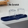 image:imageZulay Kitchen Small Silicone Sponge Holder 49x33  SpaceSaving Sink Organizer Tray for Sponge Soap Brush amp More  Compact NonSlip Dish for Kitchen amp Bathroom BlackDark Blue Large
