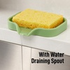 image:imageZulay Kitchen Small Silicone Sponge Holder 49x33  SpaceSaving Sink Organizer Tray for Sponge Soap Brush amp More  Compact NonSlip Dish for Kitchen amp Bathroom BlackJade Green Small