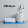 image:imageZulay Kitchen Small Silicone Sponge Holder 49x33  SpaceSaving Sink Organizer Tray for Sponge Soap Brush amp More  Compact NonSlip Dish for Kitchen amp Bathroom BlackBlue Medium