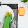 image:imageZulay Kitchen Small Silicone Sponge Holder 49x33  SpaceSaving Sink Organizer Tray for Sponge Soap Brush amp More  Compact NonSlip Dish for Kitchen amp Bathroom BlackOrange Small