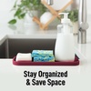 image:imageZulay Kitchen Small Silicone Sponge Holder 49x33  SpaceSaving Sink Organizer Tray for Sponge Soap Brush amp More  Compact NonSlip Dish for Kitchen amp Bathroom BlackWine Red Medium
