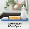 image:imageZulay Kitchen Small Silicone Sponge Holder 49x33  SpaceSaving Sink Organizer Tray for Sponge Soap Brush amp More  Compact NonSlip Dish for Kitchen amp Bathroom BlackProvence Blue Large