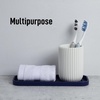 image:imageZulay Kitchen Small Silicone Sponge Holder 49x33  SpaceSaving Sink Organizer Tray for Sponge Soap Brush amp More  Compact NonSlip Dish for Kitchen amp Bathroom BlackDark Blue Medium