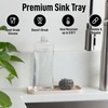 image:imageZulay Kitchen Small Silicone Sponge Holder 49x33  SpaceSaving Sink Organizer Tray for Sponge Soap Brush amp More  Compact NonSlip Dish for Kitchen amp Bathroom BlackIvory Medium