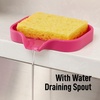 image:imageZulay Kitchen Small Silicone Sponge Holder 49x33  SpaceSaving Sink Organizer Tray for Sponge Soap Brush amp More  Compact NonSlip Dish for Kitchen amp Bathroom BlackHoneysuckle Small