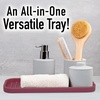 image:imageZulay Kitchen Small Silicone Sponge Holder 49x33  SpaceSaving Sink Organizer Tray for Sponge Soap Brush amp More  Compact NonSlip Dish for Kitchen amp Bathroom BlackWine Red Medium