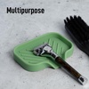 image:imageZulay Kitchen Small Silicone Sponge Holder 49x33  SpaceSaving Sink Organizer Tray for Sponge Soap Brush amp More  Compact NonSlip Dish for Kitchen amp Bathroom BlackJade Green Small