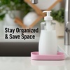 image:imageZulay Kitchen Small Silicone Sponge Holder 49x33  SpaceSaving Sink Organizer Tray for Sponge Soap Brush amp More  Compact NonSlip Dish for Kitchen amp Bathroom BlackPink Small