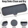 image:imageZulay Kitchen Small Silicone Sponge Holder 49x33  SpaceSaving Sink Organizer Tray for Sponge Soap Brush amp More  Compact NonSlip Dish for Kitchen amp Bathroom BlackGrey Large