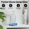 image:imageZulay Kitchen Small Silicone Sponge Holder 49x33  SpaceSaving Sink Organizer Tray for Sponge Soap Brush amp More  Compact NonSlip Dish for Kitchen amp Bathroom BlackProvence Blue Small