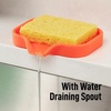 image:imageZulay Kitchen Small Silicone Sponge Holder 49x33  SpaceSaving Sink Organizer Tray for Sponge Soap Brush amp More  Compact NonSlip Dish for Kitchen amp Bathroom BlackOrange Small