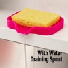 image:imageZulay Kitchen Small Silicone Sponge Holder 49x33  SpaceSaving Sink Organizer Tray for Sponge Soap Brush amp More  Compact NonSlip Dish for Kitchen amp Bathroom BlackDragon Fruit Small