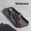 image:imageZulay Kitchen Small Silicone Sponge Holder 49x33  SpaceSaving Sink Organizer Tray for Sponge Soap Brush amp More  Compact NonSlip Dish for Kitchen amp Bathroom BlackGrey Large
