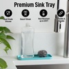 image:imageZulay Kitchen Small Silicone Sponge Holder 49x33  SpaceSaving Sink Organizer Tray for Sponge Soap Brush amp More  Compact NonSlip Dish for Kitchen amp Bathroom BlackAqua Sky Medium