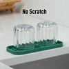image:imageZulay Kitchen Small Silicone Sponge Holder 49x33  SpaceSaving Sink Organizer Tray for Sponge Soap Brush amp More  Compact NonSlip Dish for Kitchen amp Bathroom BlackPine Green Medium