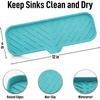 image:imageZulay Kitchen Small Silicone Sponge Holder 49x33  SpaceSaving Sink Organizer Tray for Sponge Soap Brush amp More  Compact NonSlip Dish for Kitchen amp Bathroom BlackAqua Sky Large