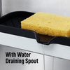 image:imageZulay Kitchen Small Silicone Sponge Holder 49x33  SpaceSaving Sink Organizer Tray for Sponge Soap Brush amp More  Compact NonSlip Dish for Kitchen amp Bathroom BlackBlack Large