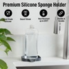 image:imageZulay Kitchen Small Silicone Sponge Holder 49x33  SpaceSaving Sink Organizer Tray for Sponge Soap Brush amp More  Compact NonSlip Dish for Kitchen amp Bathroom BlackGrey Small