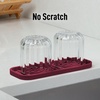 image:imageZulay Kitchen Small Silicone Sponge Holder 49x33  SpaceSaving Sink Organizer Tray for Sponge Soap Brush amp More  Compact NonSlip Dish for Kitchen amp Bathroom BlackWine Red Medium