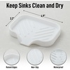 image:imageZulay Kitchen Small Silicone Sponge Holder 49x33  SpaceSaving Sink Organizer Tray for Sponge Soap Brush amp More  Compact NonSlip Dish for Kitchen amp Bathroom BlackWhite Small