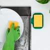 image:imageZulay Kitchen Small Silicone Sponge Holder 49x33  SpaceSaving Sink Organizer Tray for Sponge Soap Brush amp More  Compact NonSlip Dish for Kitchen amp Bathroom BlackPine Green Small