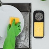 image:imageZulay Kitchen Small Silicone Sponge Holder 49x33  SpaceSaving Sink Organizer Tray for Sponge Soap Brush amp More  Compact NonSlip Dish for Kitchen amp Bathroom BlackBlack Medium
