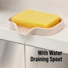 image:imageZulay Kitchen Small Silicone Sponge Holder 49x33  SpaceSaving Sink Organizer Tray for Sponge Soap Brush amp More  Compact NonSlip Dish for Kitchen amp Bathroom BlackIvory Small