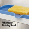 image:imageZulay Kitchen Small Silicone Sponge Holder 49x33  SpaceSaving Sink Organizer Tray for Sponge Soap Brush amp More  Compact NonSlip Dish for Kitchen amp Bathroom BlackProvence Blue Large