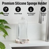 image:imageZulay Kitchen Small Silicone Sponge Holder 49x33  SpaceSaving Sink Organizer Tray for Sponge Soap Brush amp More  Compact NonSlip Dish for Kitchen amp Bathroom BlackIvory Small