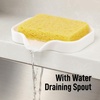 image:imageZulay Kitchen Small Silicone Sponge Holder 49x33  SpaceSaving Sink Organizer Tray for Sponge Soap Brush amp More  Compact NonSlip Dish for Kitchen amp Bathroom BlackWhite Small