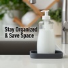 image:imageZulay Kitchen Small Silicone Sponge Holder 49x33  SpaceSaving Sink Organizer Tray for Sponge Soap Brush amp More  Compact NonSlip Dish for Kitchen amp Bathroom BlackGrey Small