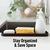image:imageZulay Kitchen Small Silicone Sponge Holder 49x33  SpaceSaving Sink Organizer Tray for Sponge Soap Brush amp More  Compact NonSlip Dish for Kitchen amp Bathroom BlackChocolate Large