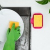 image:imageZulay Kitchen Small Silicone Sponge Holder 49x33  SpaceSaving Sink Organizer Tray for Sponge Soap Brush amp More  Compact NonSlip Dish for Kitchen amp Bathroom BlackHoneysuckle Small