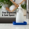 image:imageZulay Kitchen Small Silicone Sponge Holder 49x33  SpaceSaving Sink Organizer Tray for Sponge Soap Brush amp More  Compact NonSlip Dish for Kitchen amp Bathroom BlackTurkish Sea Small