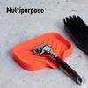 image:imageZulay Kitchen Small Silicone Sponge Holder 49x33  SpaceSaving Sink Organizer Tray for Sponge Soap Brush amp More  Compact NonSlip Dish for Kitchen amp Bathroom BlackOrange Small