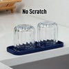 image:imageZulay Kitchen Small Silicone Sponge Holder 49x33  SpaceSaving Sink Organizer Tray for Sponge Soap Brush amp More  Compact NonSlip Dish for Kitchen amp Bathroom BlackDark Blue Medium