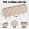 image:imageZulay Kitchen Small Silicone Sponge Holder 49x33  SpaceSaving Sink Organizer Tray for Sponge Soap Brush amp More  Compact NonSlip Dish for Kitchen amp Bathroom BlackIvory Medium